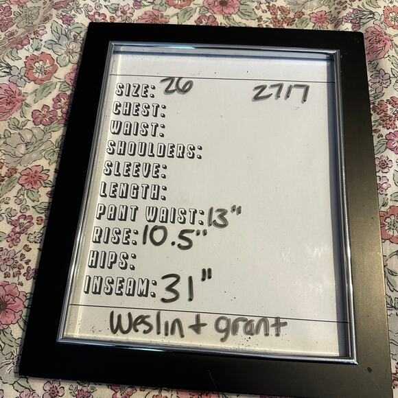 Weslin Grant Desperado Flare Jeans 26 Dark Wash Stretch - Picture 6 of 6